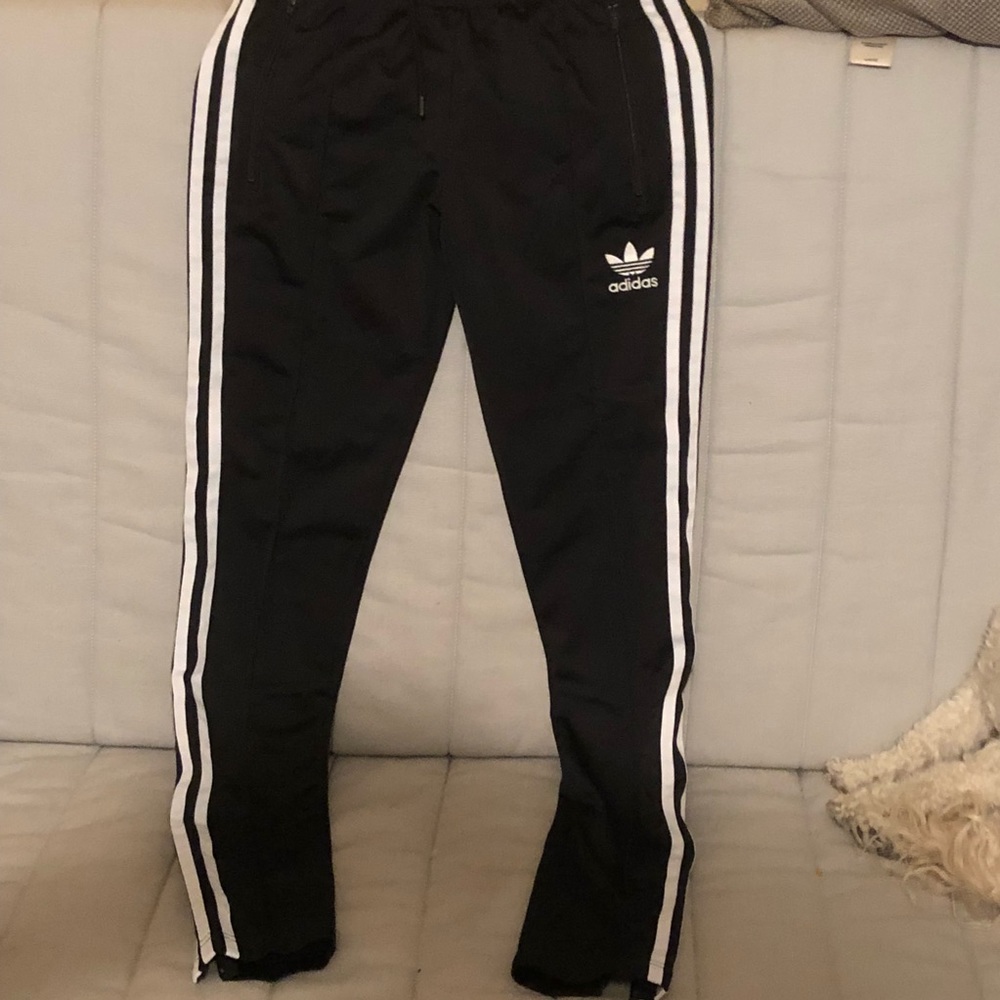 Adidas Black track pants XS